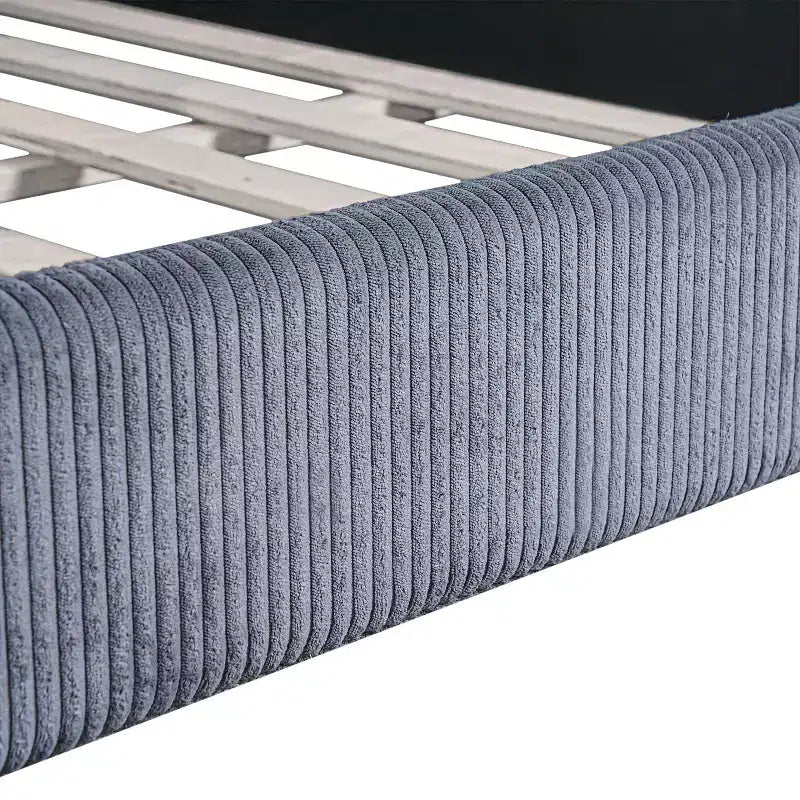 Lit de repos tapissé Merax de taille standard avec bandes lumineuses à LED