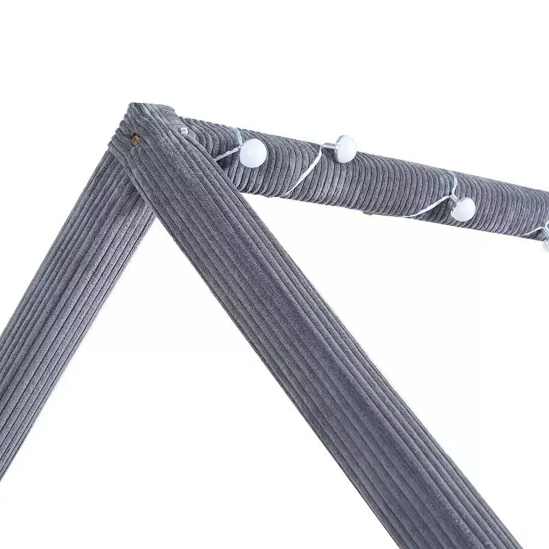 Lit de repos tapissé Merax de taille standard avec bandes lumineuses à LED