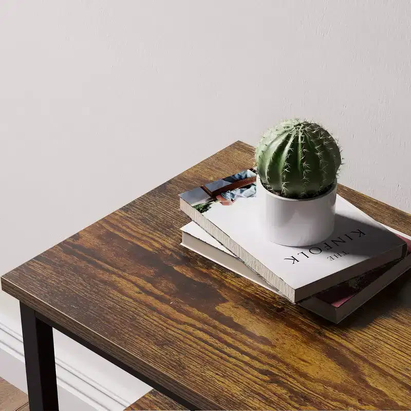 Meuble TV avec 2 tiroirs en tissu pour téléviseur 55 pouces Meuble TV avec placards de rangement Console multimédia avec étagère ouverte Meuble de divertissement