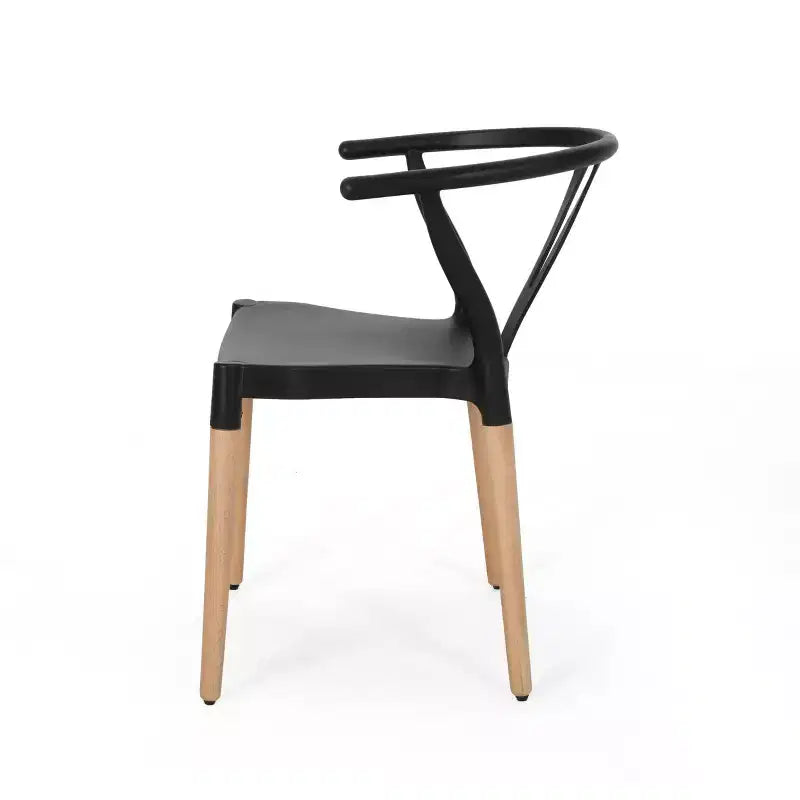 Okak Lot de 2 chaises de salle à manger modernes, chaises de salle à manger en tissu, chaises d'appoint de cuisine rembourrées avec dossier incurvé et cadre en métal