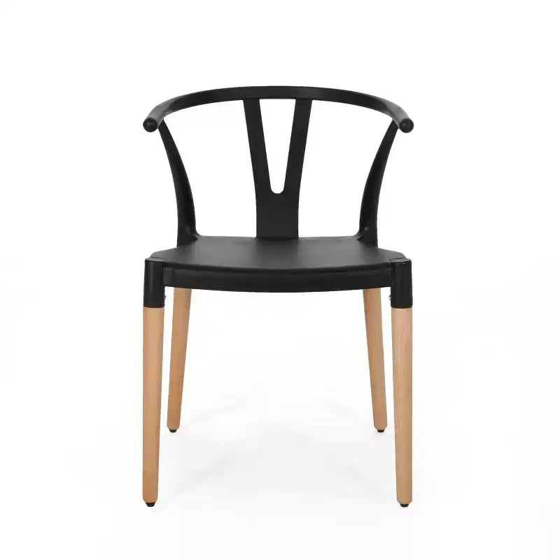 Okak Lot de 2 chaises de salle à manger modernes, chaises de salle à manger en tissu, chaises d'appoint de cuisine rembourrées avec dossier incurvé et cadre en métal