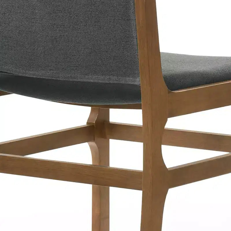 Okak Lot de 2 chaises de salle à manger modernes, chaises de salle à manger en tissu, chaises d'appoint de cuisine rembourrées avec dossier incurvé et cadre en métal