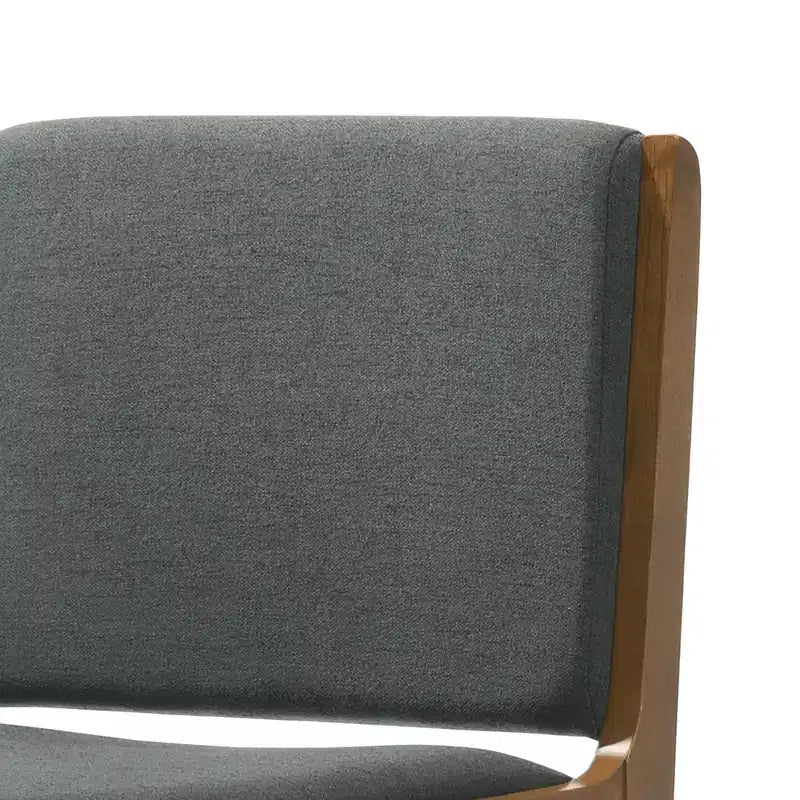 Okak Lot de 2 chaises de salle à manger modernes, chaises de salle à manger en tissu, chaises d'appoint de cuisine rembourrées avec dossier incurvé et cadre en métal