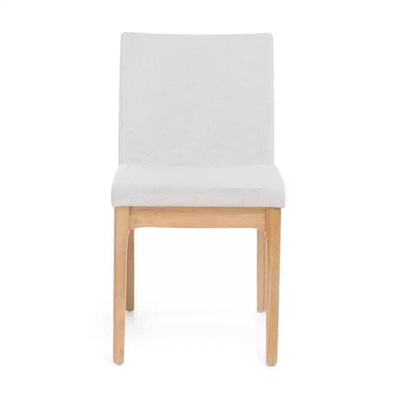 Okak Lot de 2 chaises de salle à manger modernes, chaises de salle à manger en tissu, chaises d'appoint de cuisine rembourrées avec dossier incurvé et cadre en métal