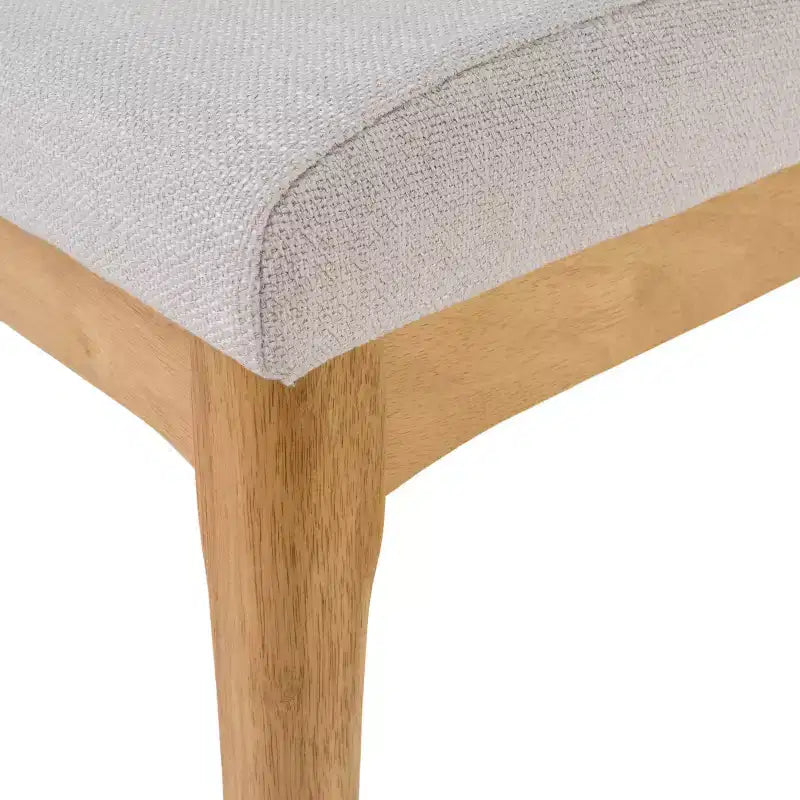 Okak Lot de 2 chaises de salle à manger modernes, chaises de salle à manger en tissu, chaises d'appoint de cuisine rembourrées avec dossier incurvé et cadre en métal