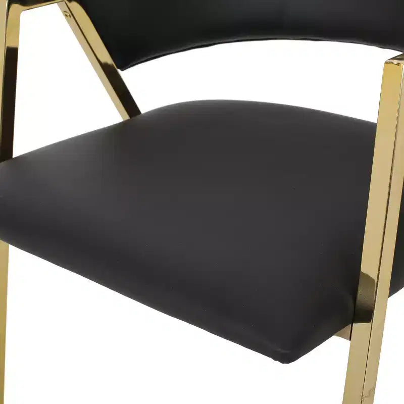 Okak Lot de 2 chaises de salle à manger modernes, chaises de salle à manger en tissu, chaises d'appoint de cuisine rembourrées avec dossier incurvé et cadre en métal
