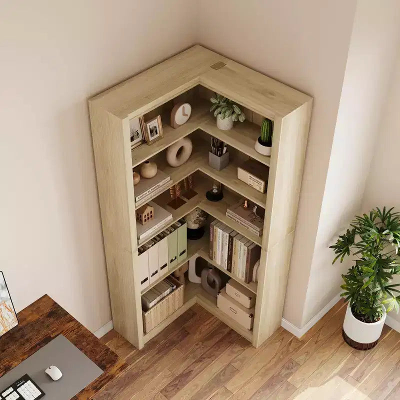 Bibliothèque haute GUSTOWAVE de 180 cm, étagère industrielle à 6 niveaux avec cadre métallique robuste, étagères de rangement de style ferme