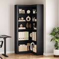 GustoWave 71 Inch Tall Bookshelf, 6 Tier Industrial Bookcase with Heavy Duty Metal Frame,Farmhouse Storage Shelves