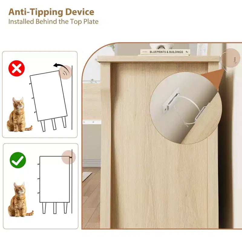 Commode Garvee 6 pour chambre à coucher, commode à tiroirs de 120 cm de large avec coffre de rangement, coffre de rangement autoportant en bois pour salon