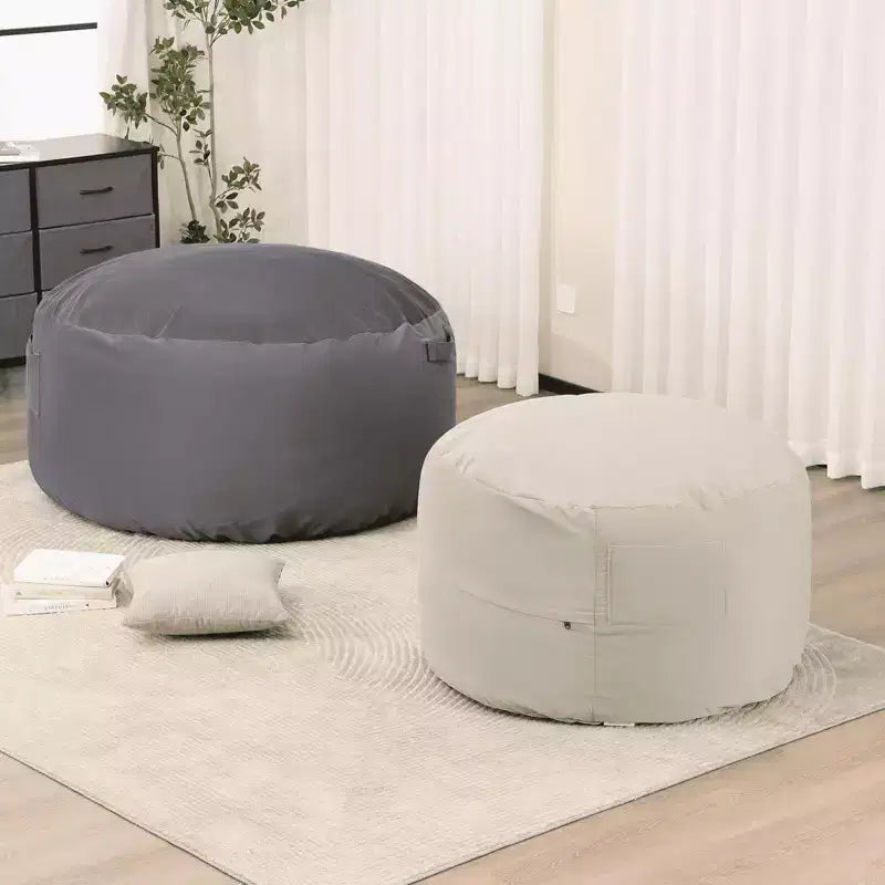 MAYEERTY Pouf géant 120cm rempli de mousse, Housse douce et amovible, Confortable pour adultes, enfants, salon, chambre, dortoir