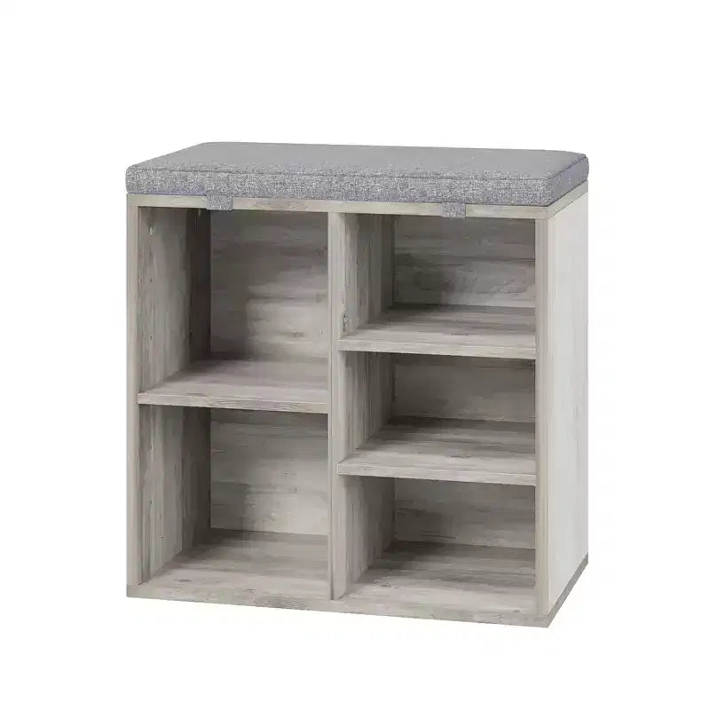 Banc de rangement pour chaussures avec coussin, meuble à chaussures avec 20 casiers, banc de rangement avec 3 étagères réglables pour salon et couloir