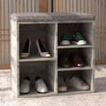 Banc de rangement pour chaussures avec coussin, meuble à chaussures avec 20 casiers, banc de rangement avec 3 étagères réglables pour salon et couloir