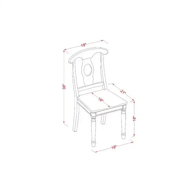 HomeStock Ensemble de meubles de salle à manger 5 pièces comprenant une table de cuisine ronde avec rallonge et 4 chaises de salle à manger, 107x107 cm