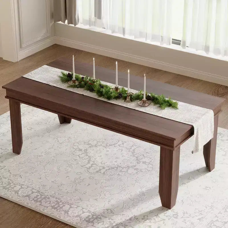 70.87 Inch Farmhouse Dining Table for 6-8 People, Thickened desktopRectangle Dining Room Table with Strong Legs for Living Room, Restaurant