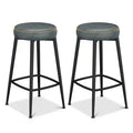 Dyonery 26.3 H Tabourets de Bar Lot de 2/4, Tabourets de Bar Hauteur Comptoir en Similicuir, Tabourets de Comptoir Modernes sans Dossier/avec Dossier pour Îlot de Cuisine, Bar à la Maison