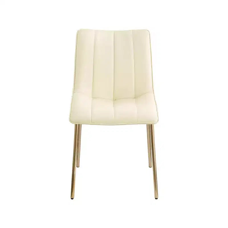 Meridian Furniture,Chaises de salle à manger Isla en cuir végétalien, ensemble de 2