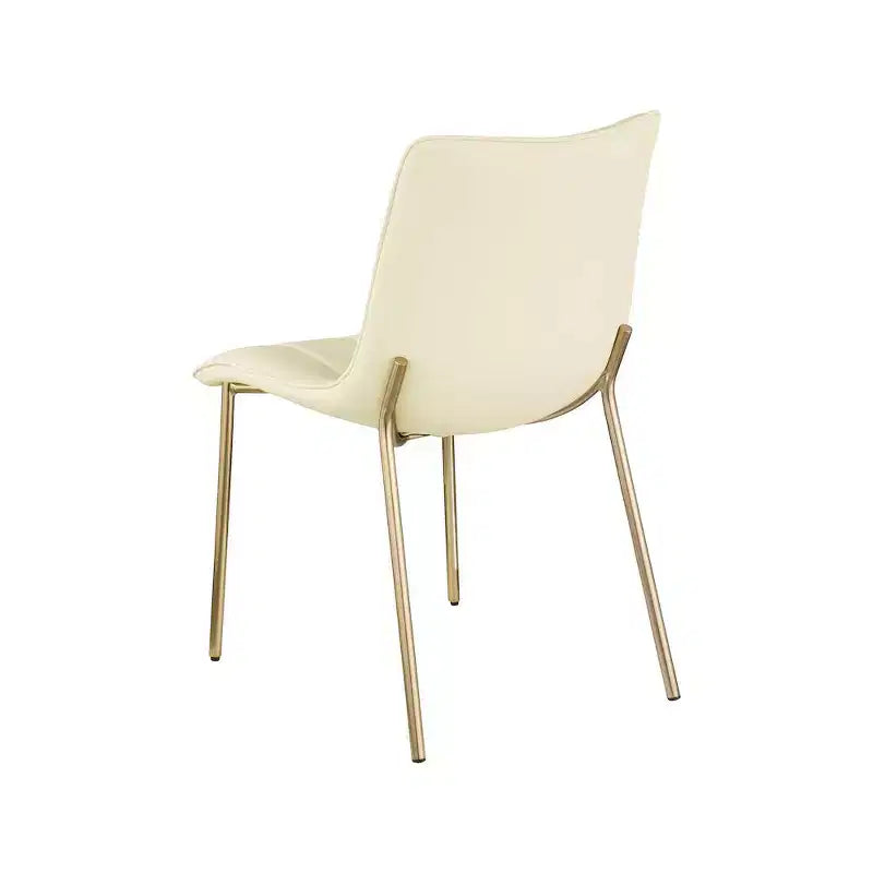 Meridian Furniture,Chaises de salle à manger Isla en cuir végétalien, ensemble de 2