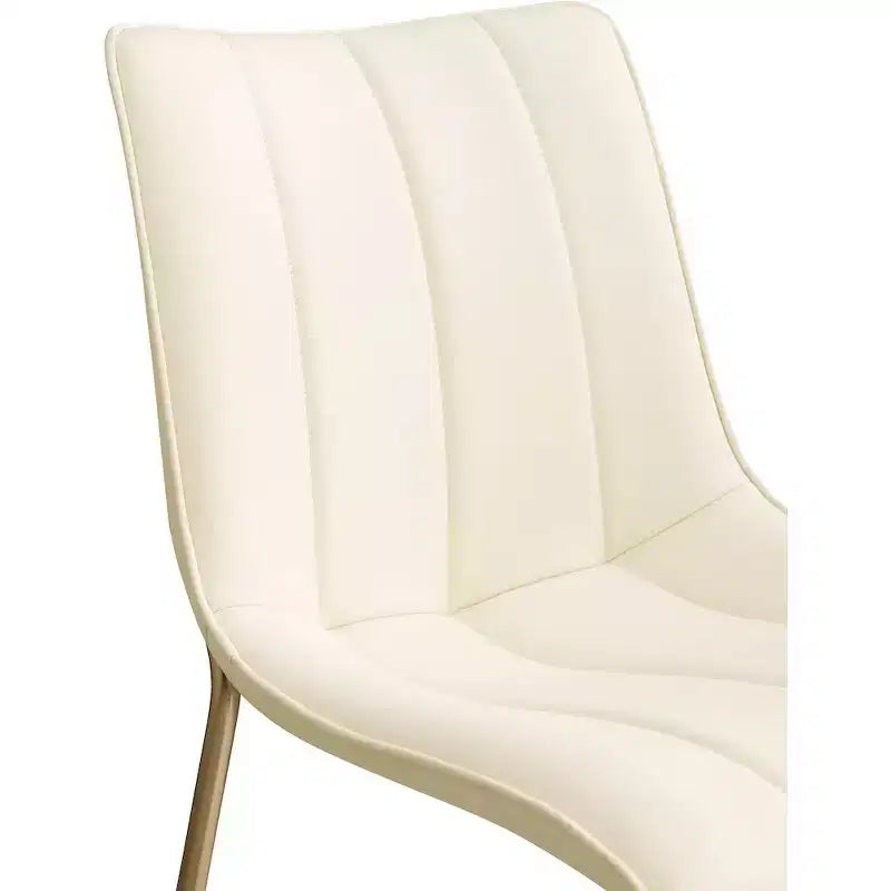 Meridian Furniture,Chaises de salle à manger Isla en cuir végétalien, ensemble de 2
