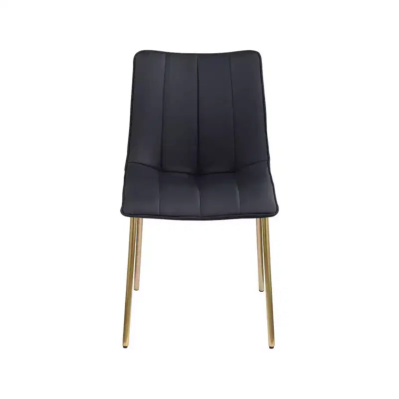 Meridian Furniture,Chaises de salle à manger Isla en cuir végétalien, ensemble de 2