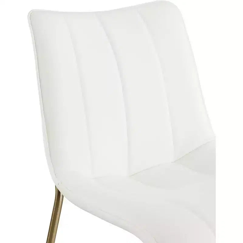 Meridian Furniture,Chaises de salle à manger Isla en cuir végétalien, ensemble de 2