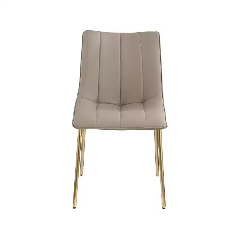 Meridian Furniture,Chaises de salle à manger Isla en cuir végétalien, ensemble de 2