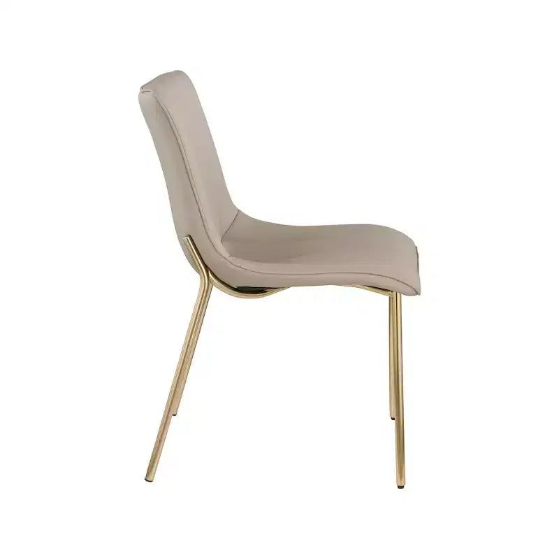Meridian Furniture,Chaises de salle à manger Isla en cuir végétalien, ensemble de 2