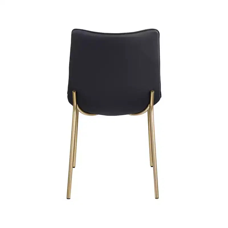 Meridian Furniture,Chaises de salle à manger Isla en cuir végétalien, ensemble de 2