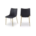 Meridian Furniture,Isla Vegan Leather Dining Chair, Set of 2