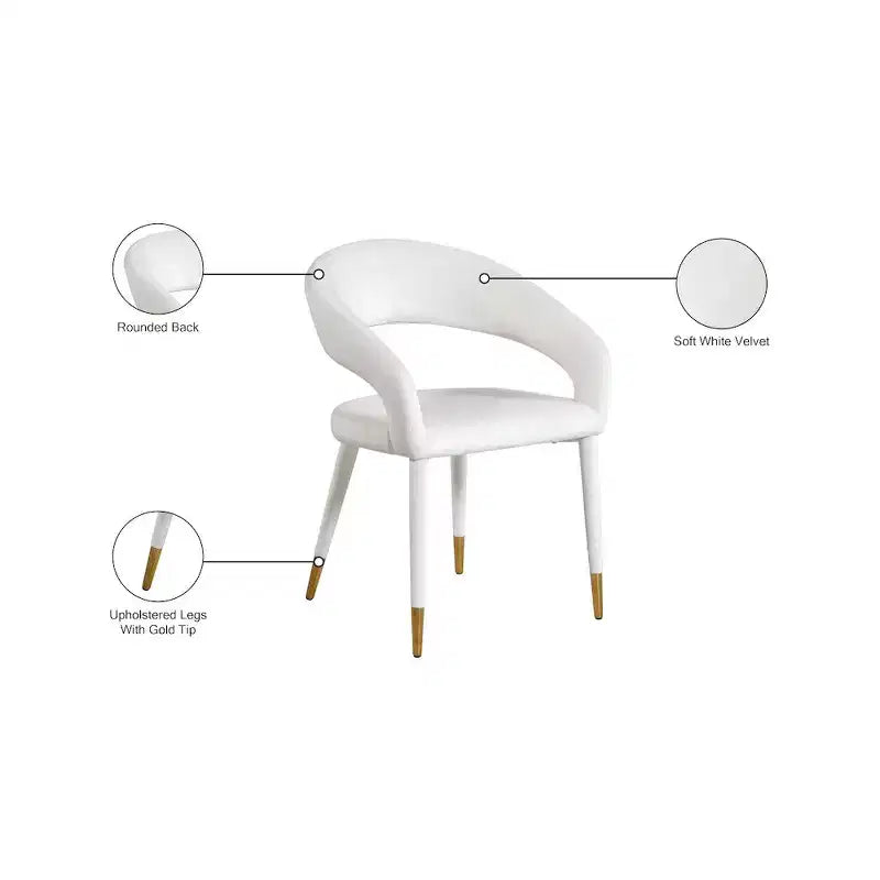 Meridian Furniture,Destiny Velvet Dining Chair