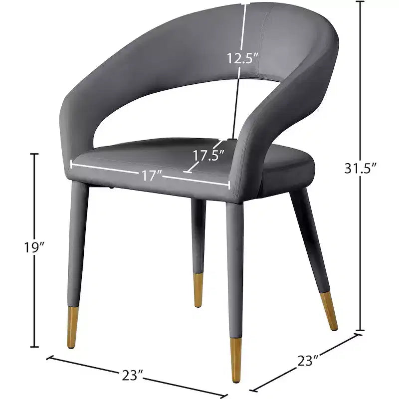 Meridian Furniture,Destiny Velvet Dining Chair
