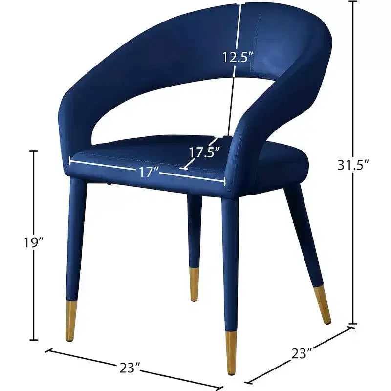 Meridian Furniture,Destiny Velvet Dining Chair