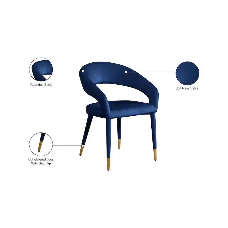 Meridian Furniture,Destiny Velvet Dining Chair