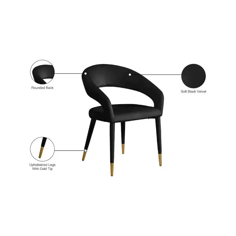 Meridian Furniture,Destiny Velvet Dining Chair