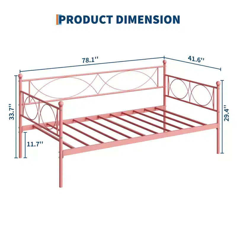 GustoWave Twin daybed, with Steel Slat Support