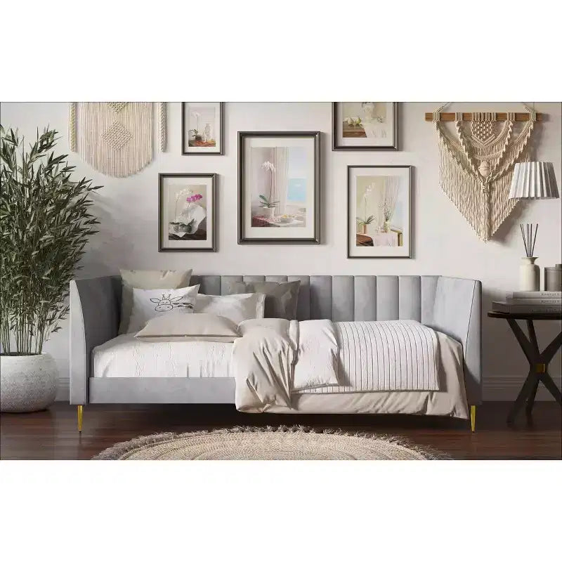 Lit de repos capitonné Home Design Maidste une place