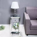 Mirror Bedside Table With 3-Drawer Bedside Cabinet Modern Stylish Nightstand Storage Cabinet