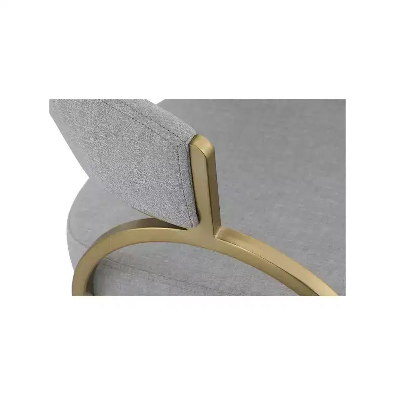 Meridian Furniture, Chaises de salle à manger en tissu texturé lin Privet, lot de 2