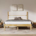 Christopher Knight Home Groth Modern Rubberwood Fleece Upholstered Bed