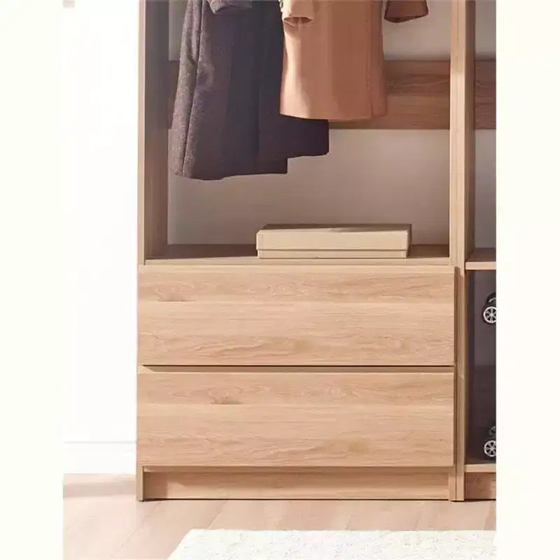 HomeStock Prosper Freestanding Walk in Wood Closet System