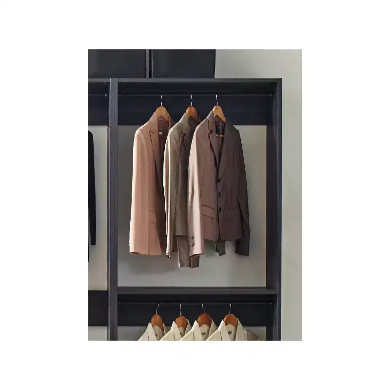 HomeStock Prosper Freestanding Walk in Wood Closet System