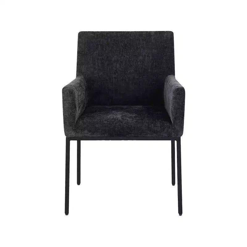 Meridian Furniture,Reeves Chenille Fabric Dining Chair, Set of 2
