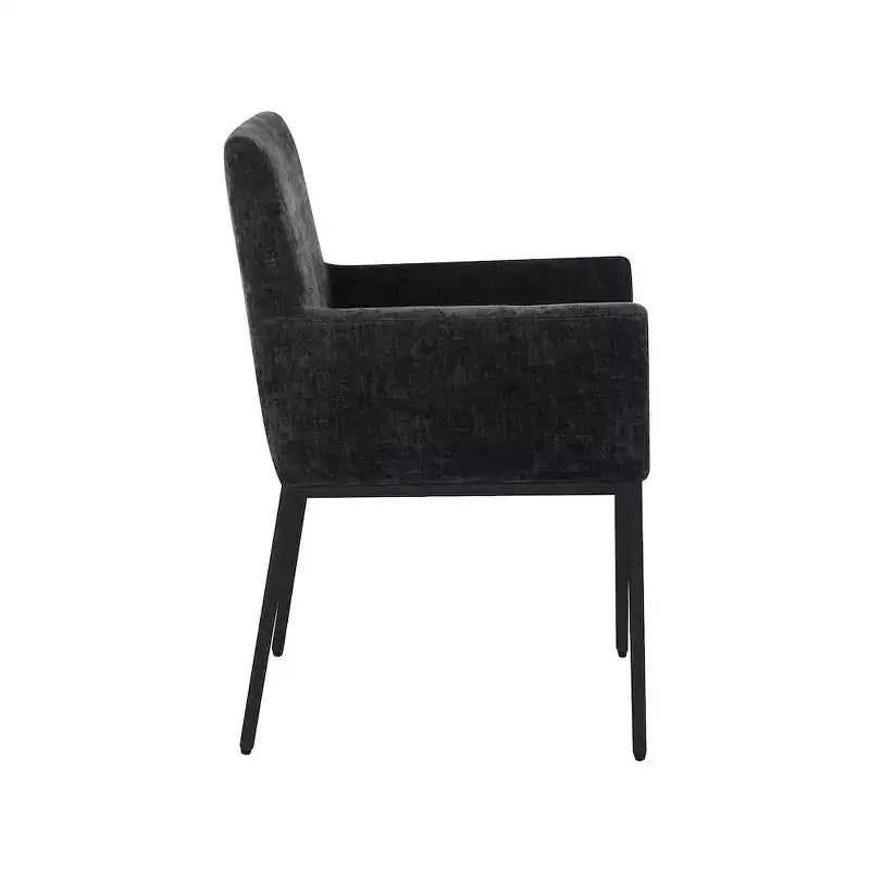 Meridian Furniture,Reeves Chenille Fabric Dining Chair, Set of 2