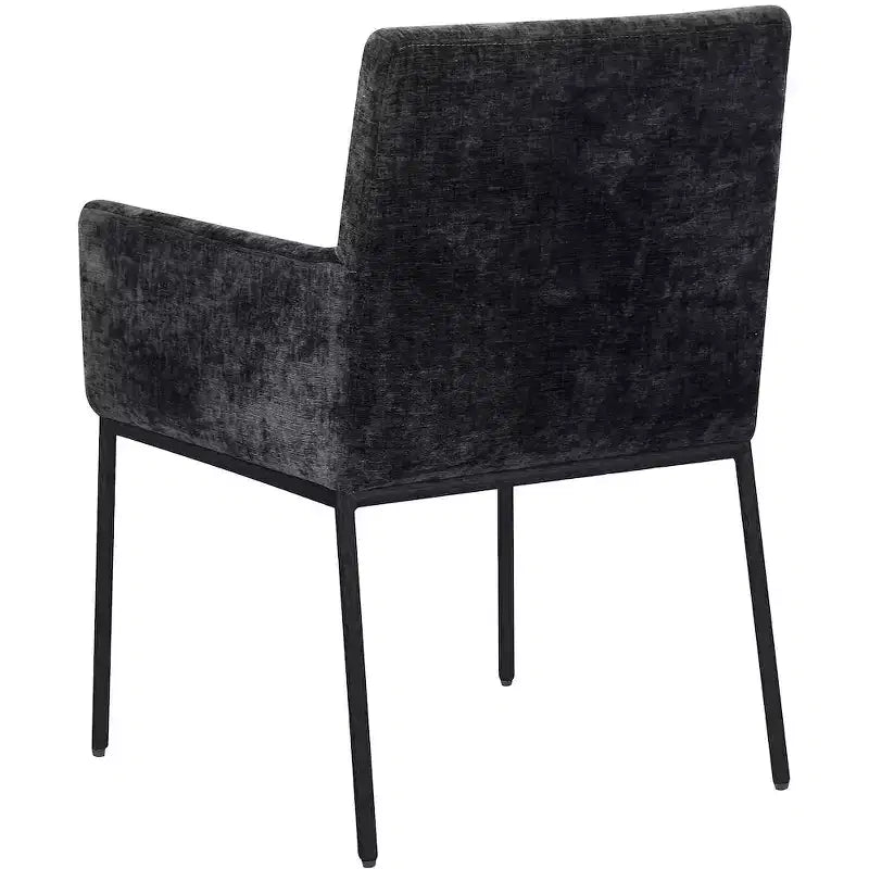 Meridian Furniture,Reeves Chenille Fabric Dining Chair, Set of 2