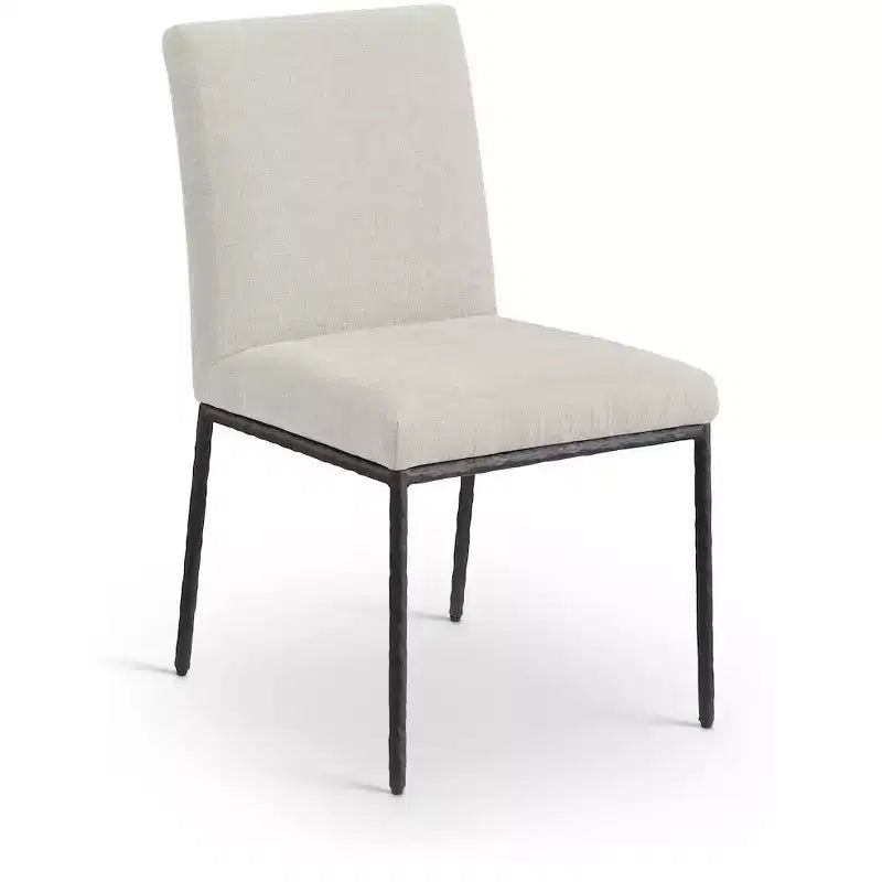 Meridian Furniture,Reeves Chenille Fabric Dining Chair, Set of 2