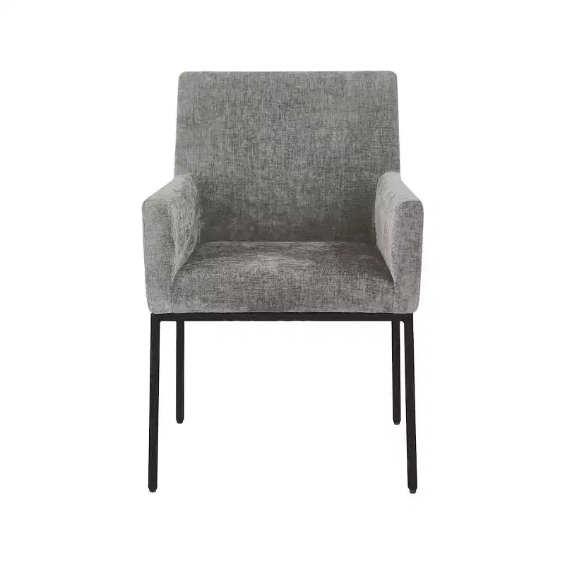 Meridian Furniture,Reeves Chenille Fabric Dining Chair, Set of 2