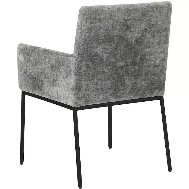 Meridian Furniture,Reeves Chenille Fabric Dining Chair, Set of 2