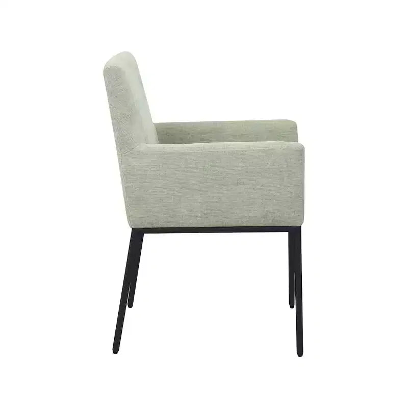 Meridian Furniture,Reeves Chenille Fabric Dining Chair, Set of 2