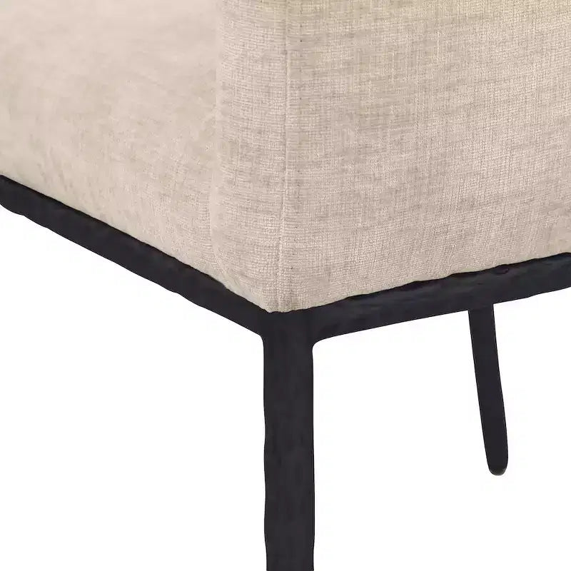 Meridian Furniture,Reeves Chenille Fabric Dining Chair, Set of 2