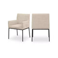 Meridian Furniture,Reeves Chenille Fabric Dining Chair, Set of 2