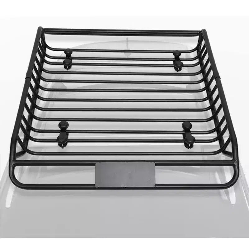 Rooftop Cargo Basket, 63''x43''x6.3'' Anti-Rust Heavy Duty Steel Carrier - 300LBS Capacity Universal Roof Rack for SUV, Car, Truck